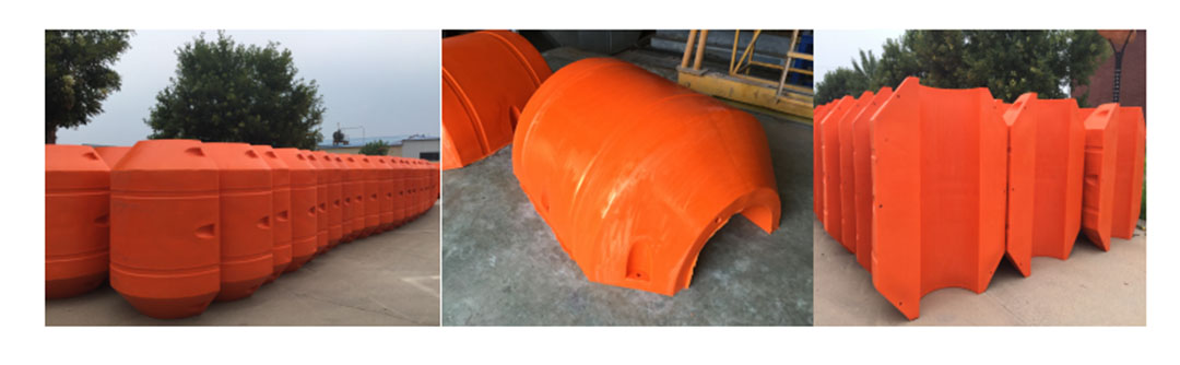 Customized size color dredging plastic floater001