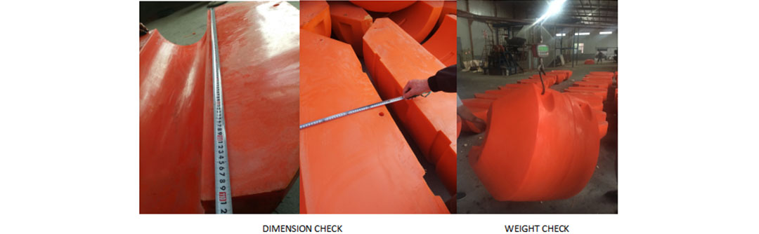 Customized size color dredging plastic floater002