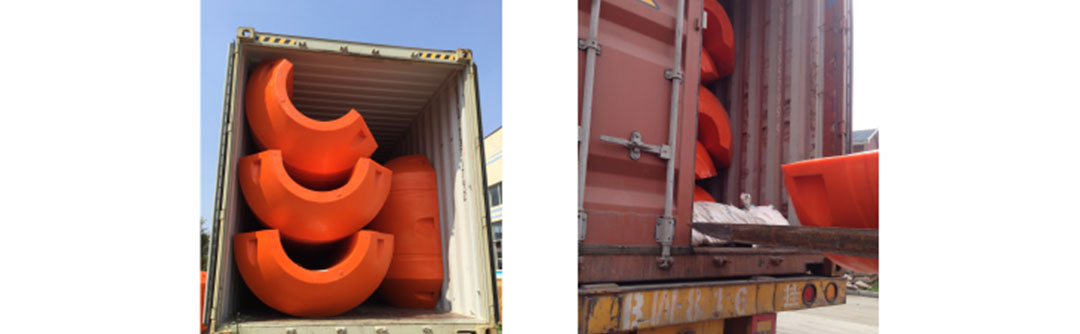 Customized size color dredging plastic floater003