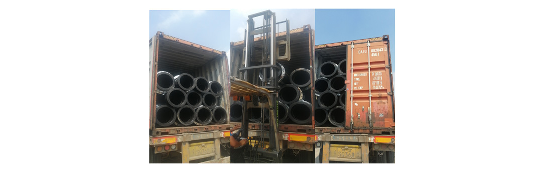 HDPE pipe with flange2